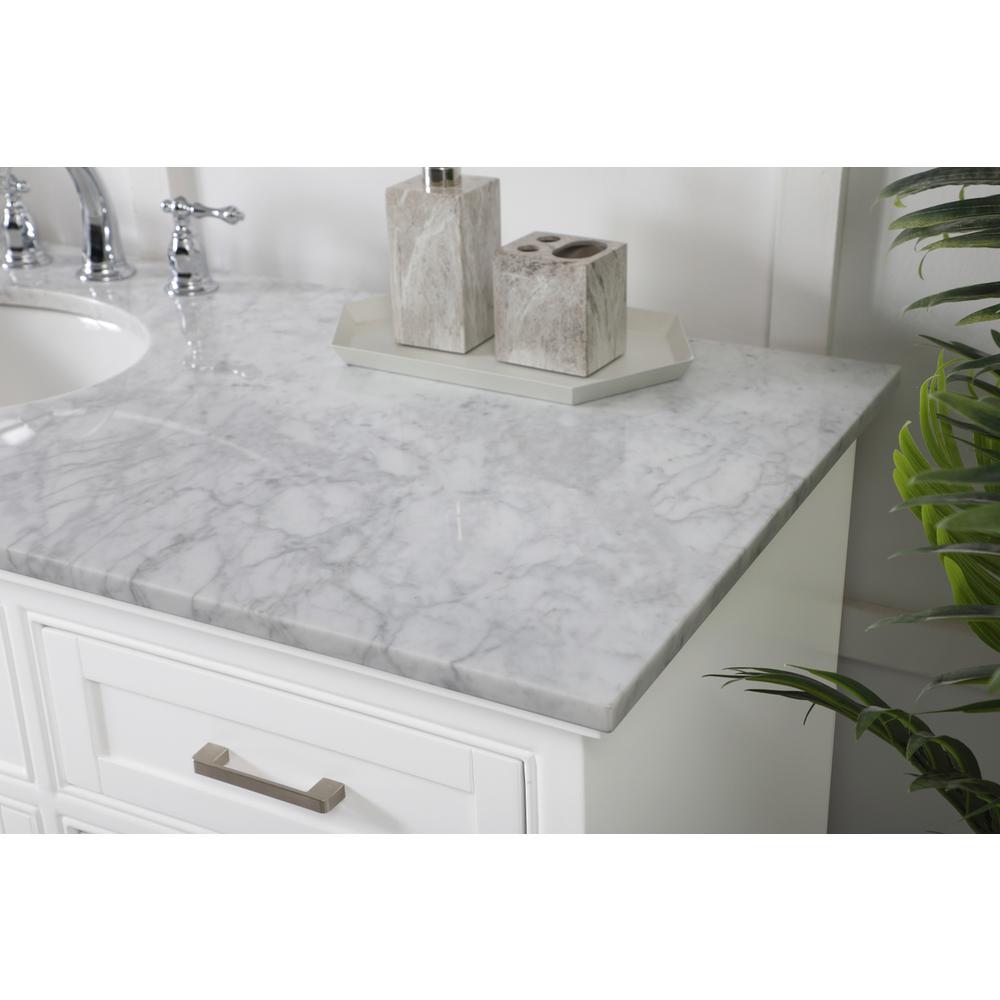 60 inch Single bathroom vanity in white. Picture 5