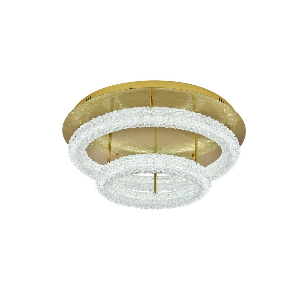 Bowen 26 inch Adjustable LED Flush Mount in Satin Gold. Picture 3