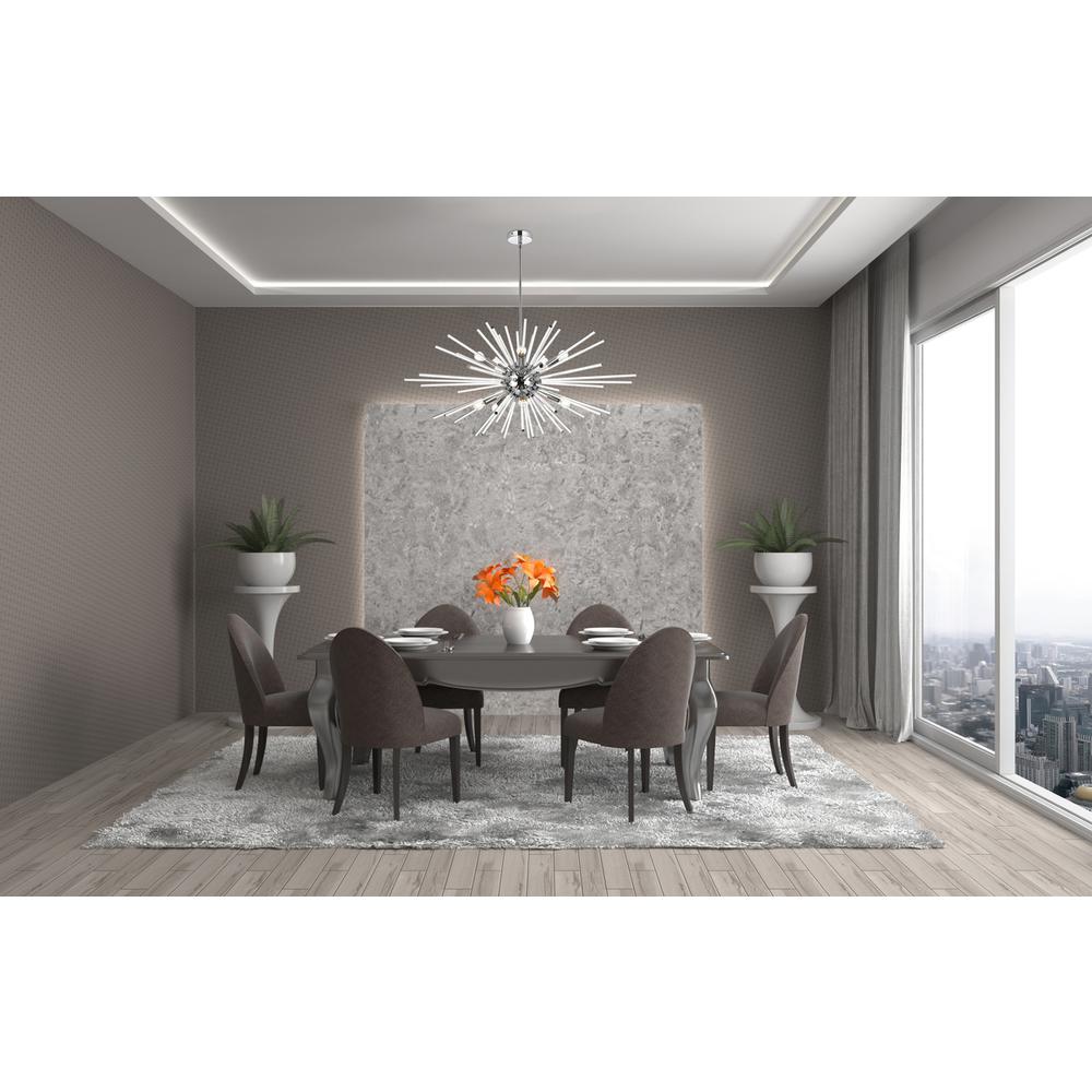 Sienna 42 inch crystal rod pendant in chrome. Picture 7