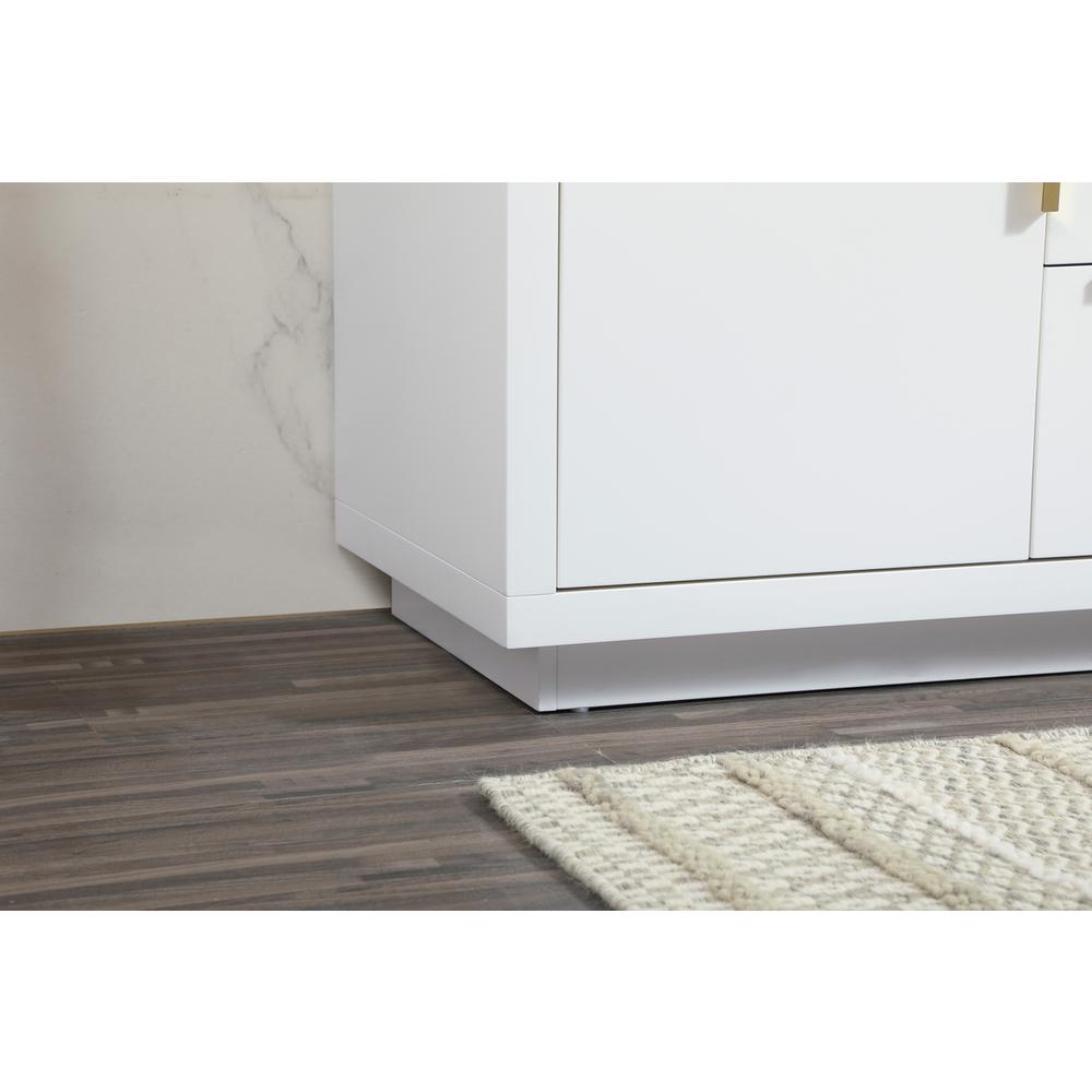 30 inch Single bathroom vanity in white with backsplash. Picture 6