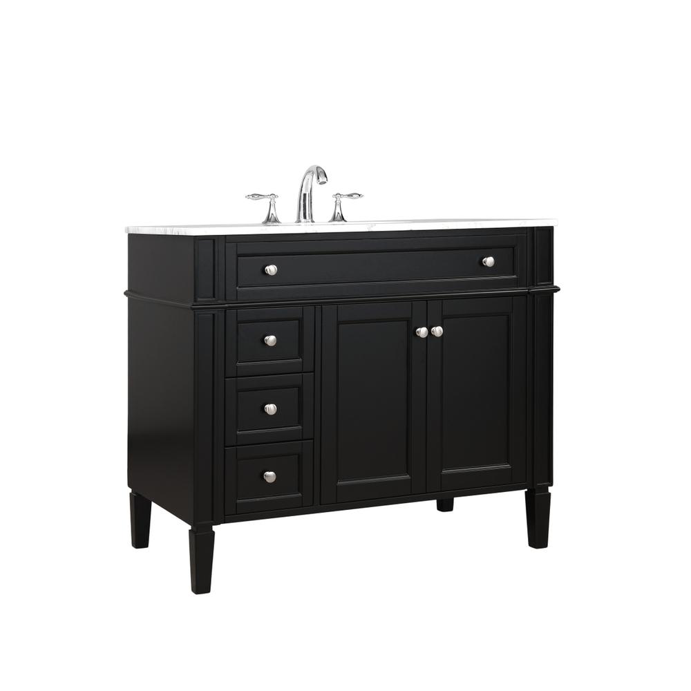 40 inch Single bathroom vanity in Black. Picture 7