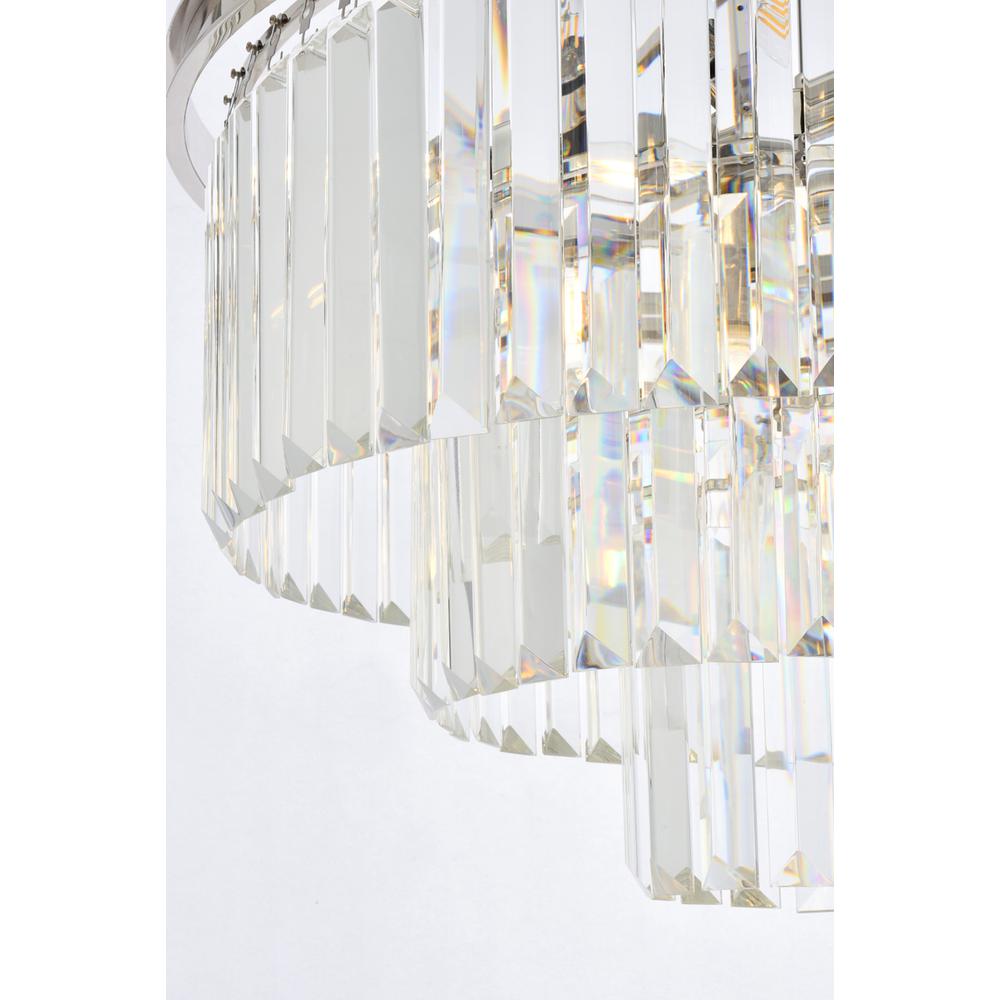 Sydney 9 light polished nickel Chandelier Clear Royal Cut Crystal. Picture 3