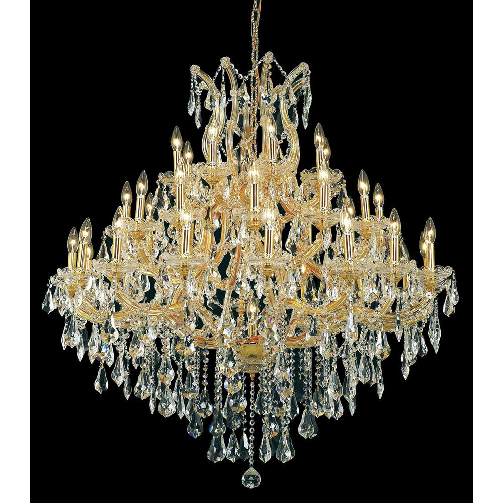 Maria Theresa 37 light Gold Chandelier Clear Royal Cut Crystal. Picture 1