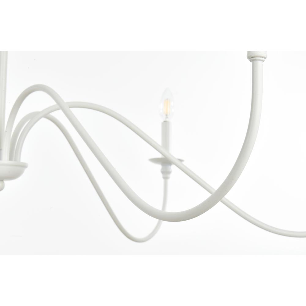 Rohan 48 inch chandelier in White. Picture 5