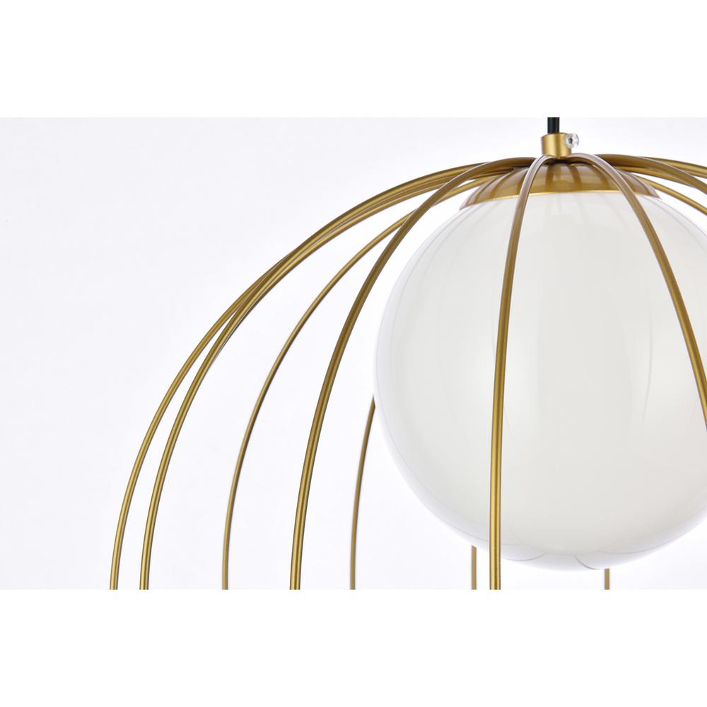 Wetzel 1 light brass pendant. Picture 5