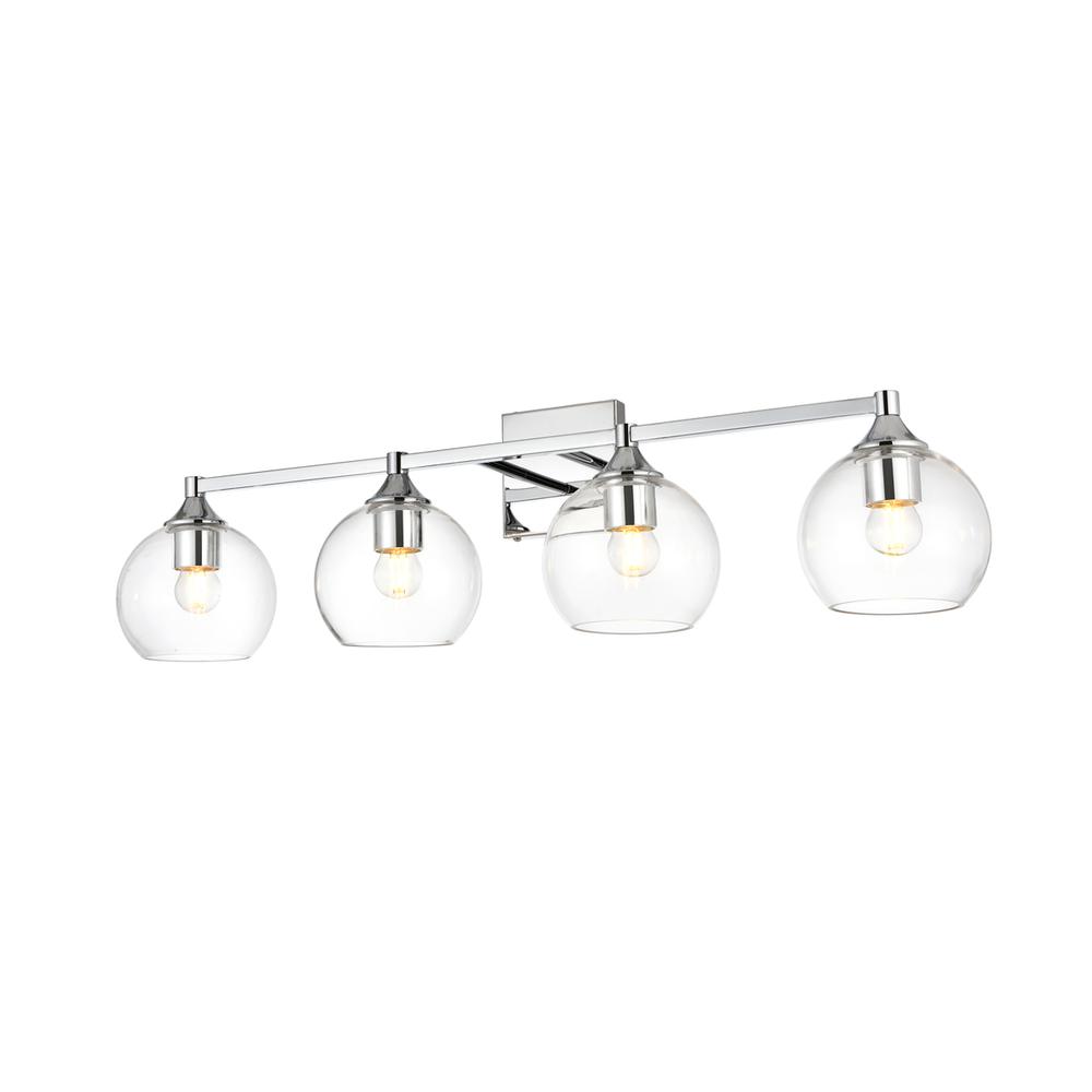 Foster 4 light Chrome and Clear Bath Sconce. Picture 2
