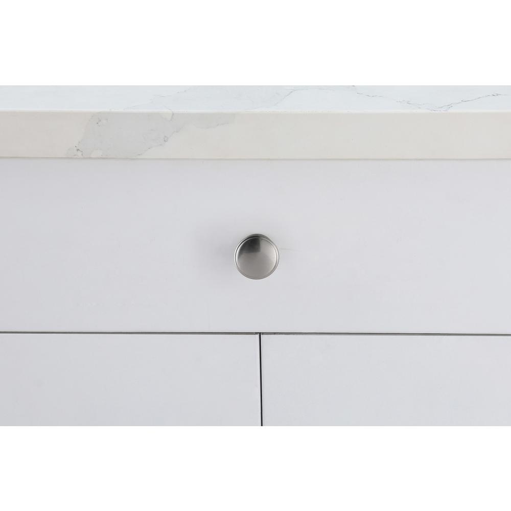 Kaid 1.2" Diameter Brushed Nickel Mushroom Knob Multipack (Set of 10). Picture 6