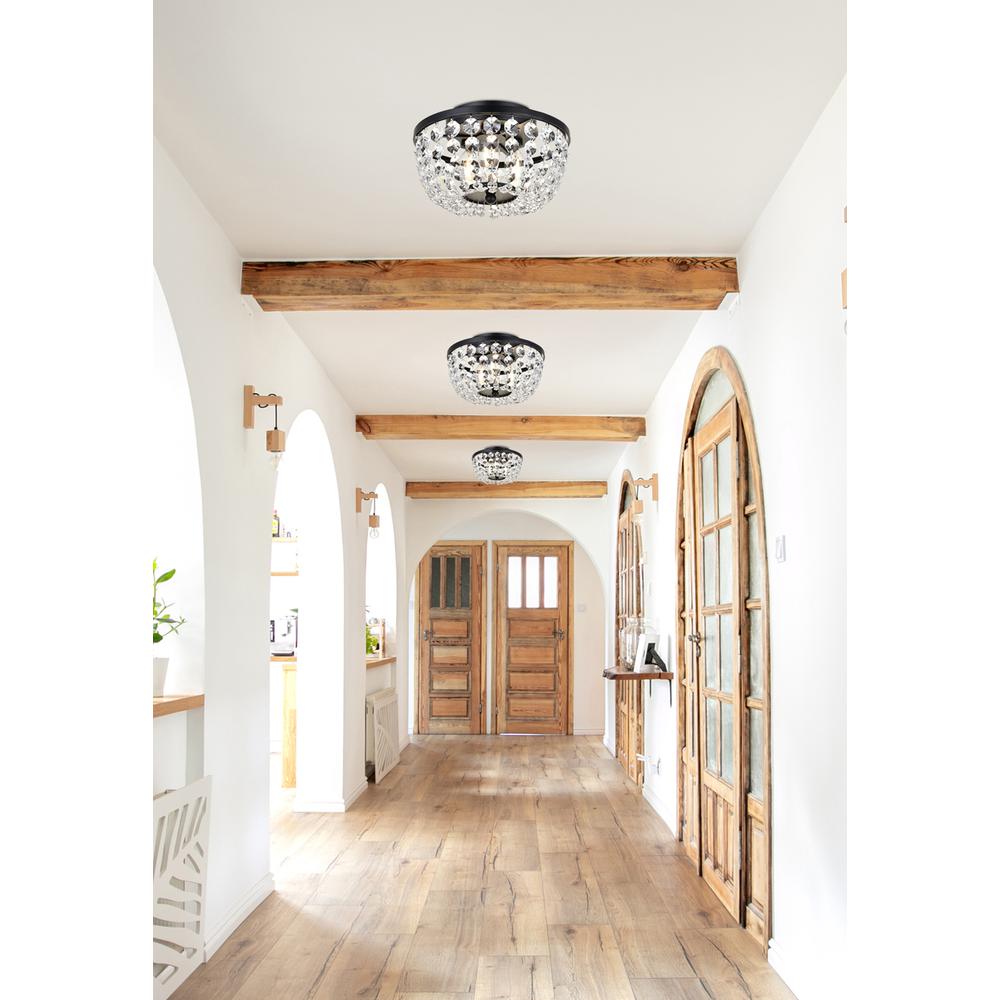Cora 10 inch flush mount in black. Picture 8