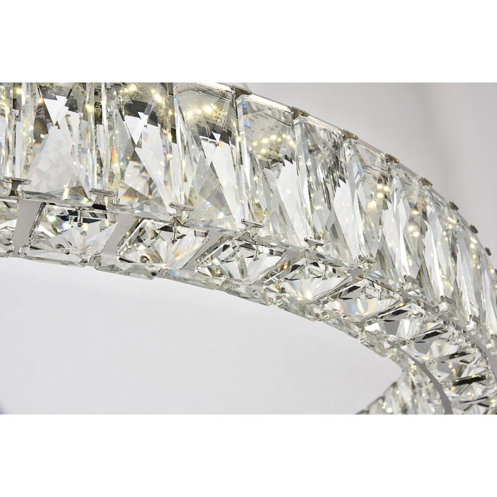 Monroe Integrated LED chip light Chrome Chandelier Clear Royal Cut Crystal. Picture 5