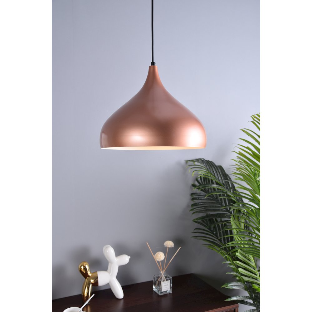 Circa 1 Light Honey Gold Pendant. Picture 8
