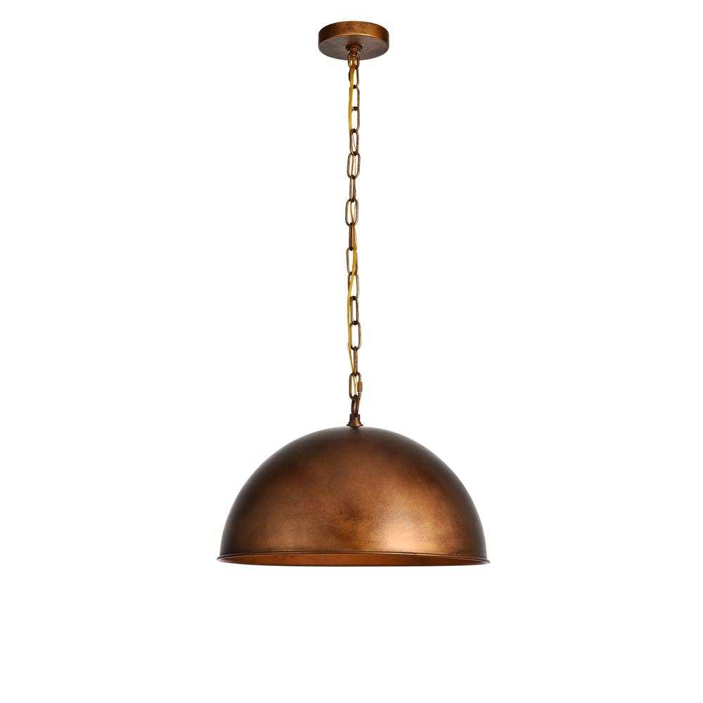 Merce Collection Pendant D15 H10 Lt:1 Manual Brass Finish. Picture 1