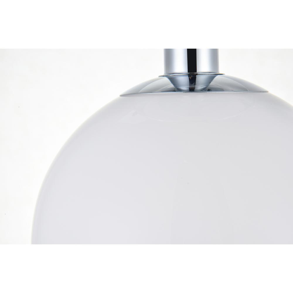 Baxter 1 Light Chrome Flush Mount With Frosted White Glass. Picture 5