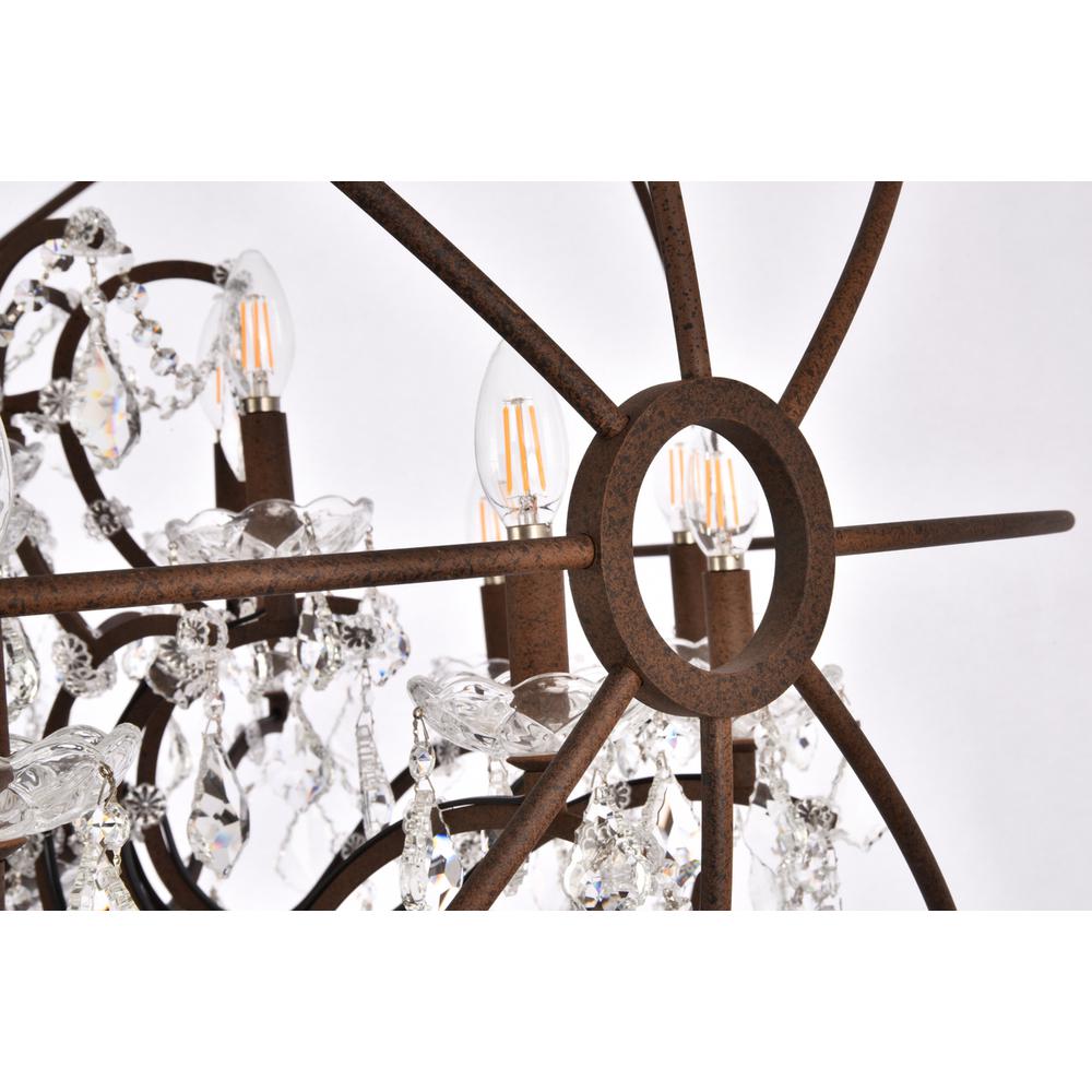 Geneva 18 light Rustic Intent Chandelier Clear Royal Cut crystal. Picture 4