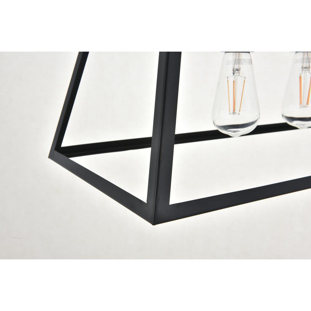 Resolute 4 light brass and black Pendant. Picture 10