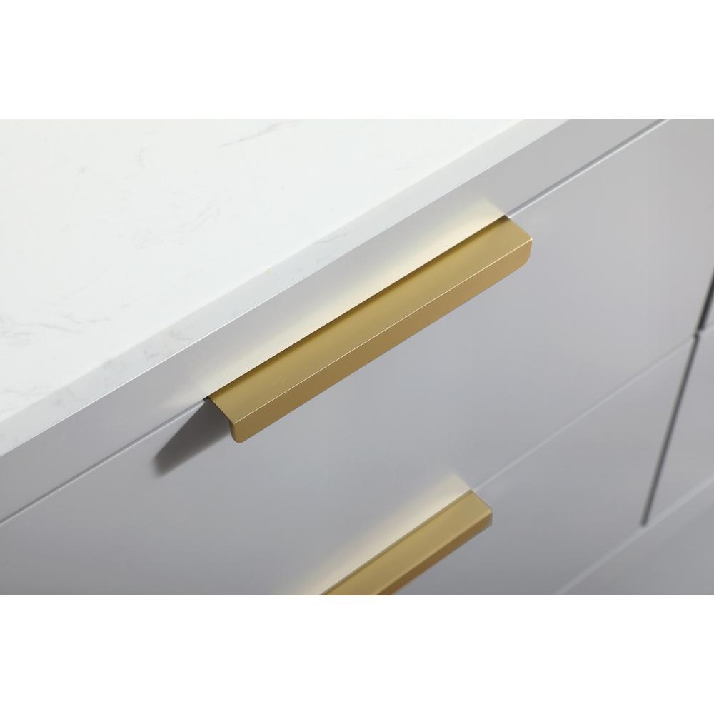 42 inch Single bathroom vanity in grey. Picture 12