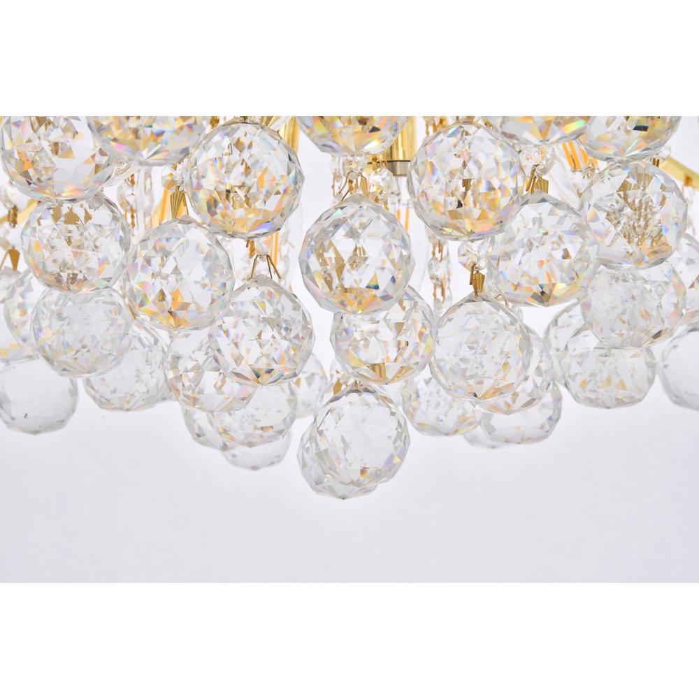 Toureg 10 light Gold Pendant Clear Royal Cut Crystal. Picture 3