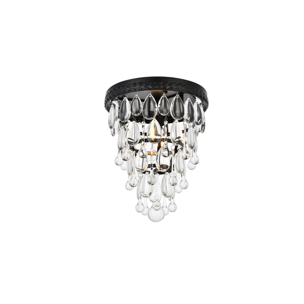 Nordic 1 light black flush mount. Picture 2