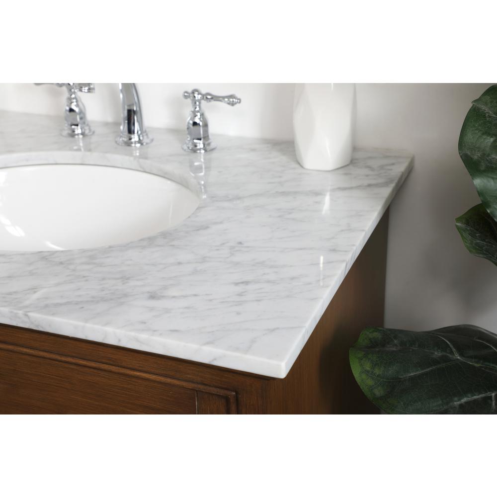 32 inch Single bathroom vanity in Teak. Picture 4