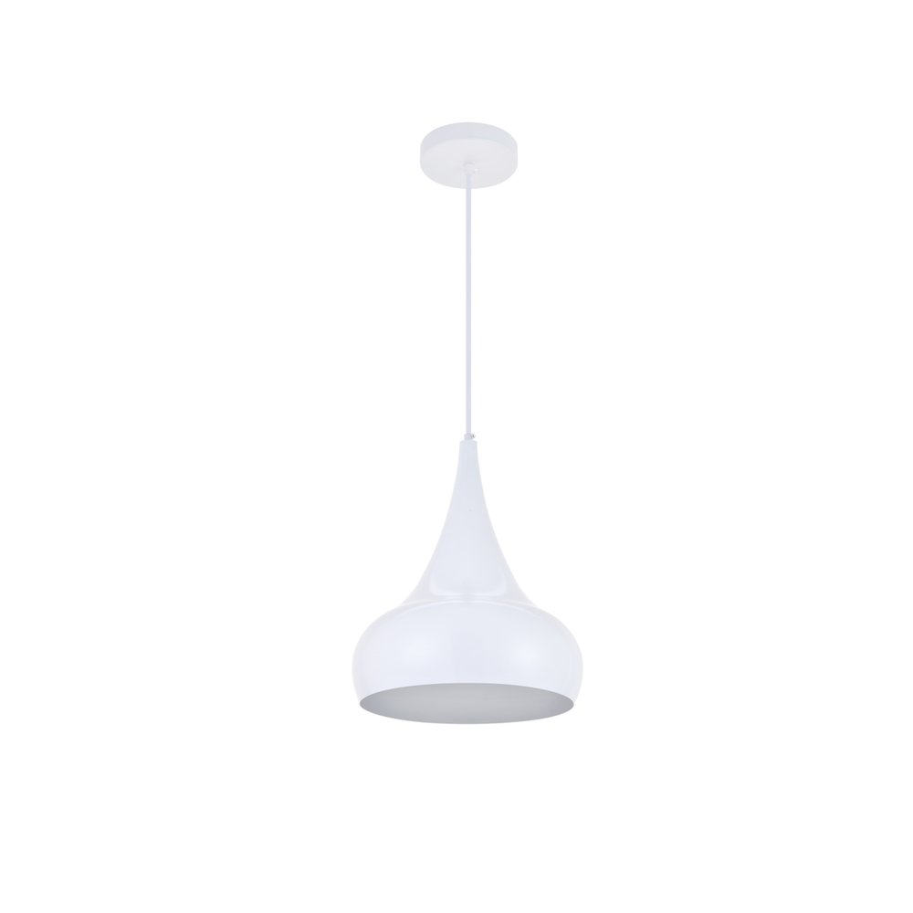 Circa 1 Light White Pendant. Picture 7