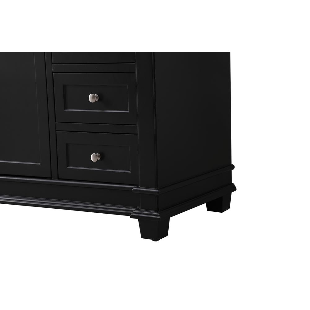 60 inch Single bathroom vanity set in black. Picture 13