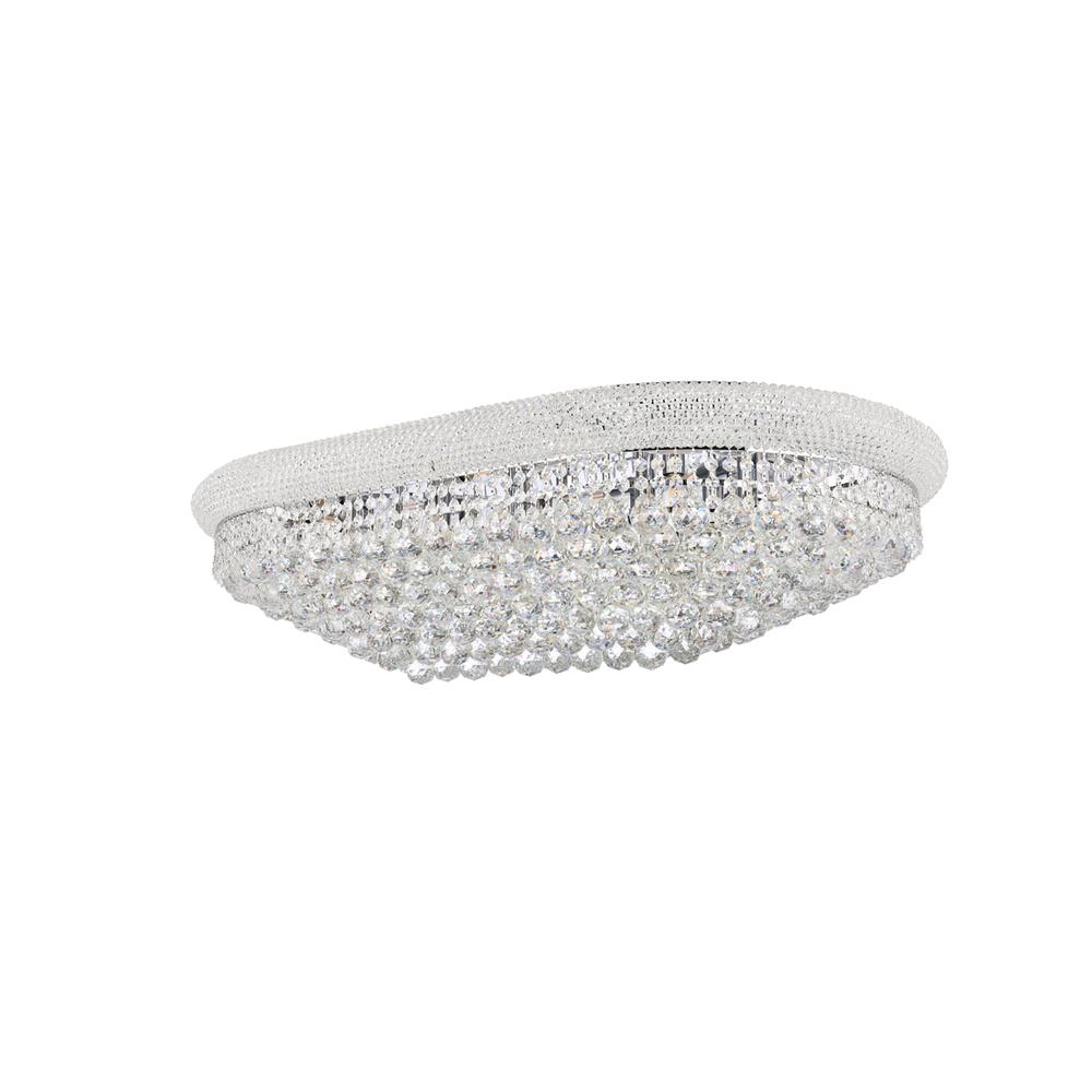 Primo 24 light Chrome Flush Mount Clear Royal Cut Crystal. Picture 6
