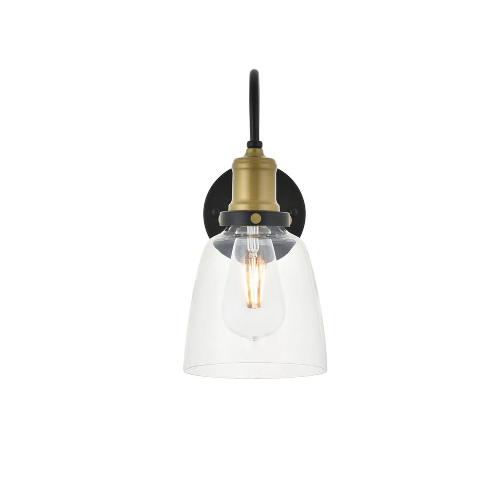 Felicity 1 light brass and black Wall Sconce. Picture 7