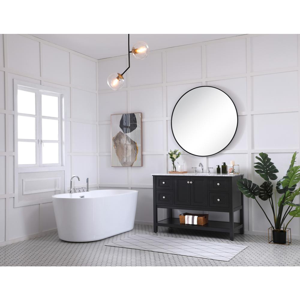 48 in. Single bathroom vanity set in Black. Picture 7