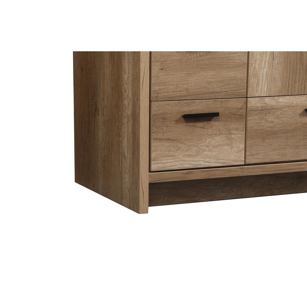 42 inch Single bathroom vanity in natural oak. Picture 13