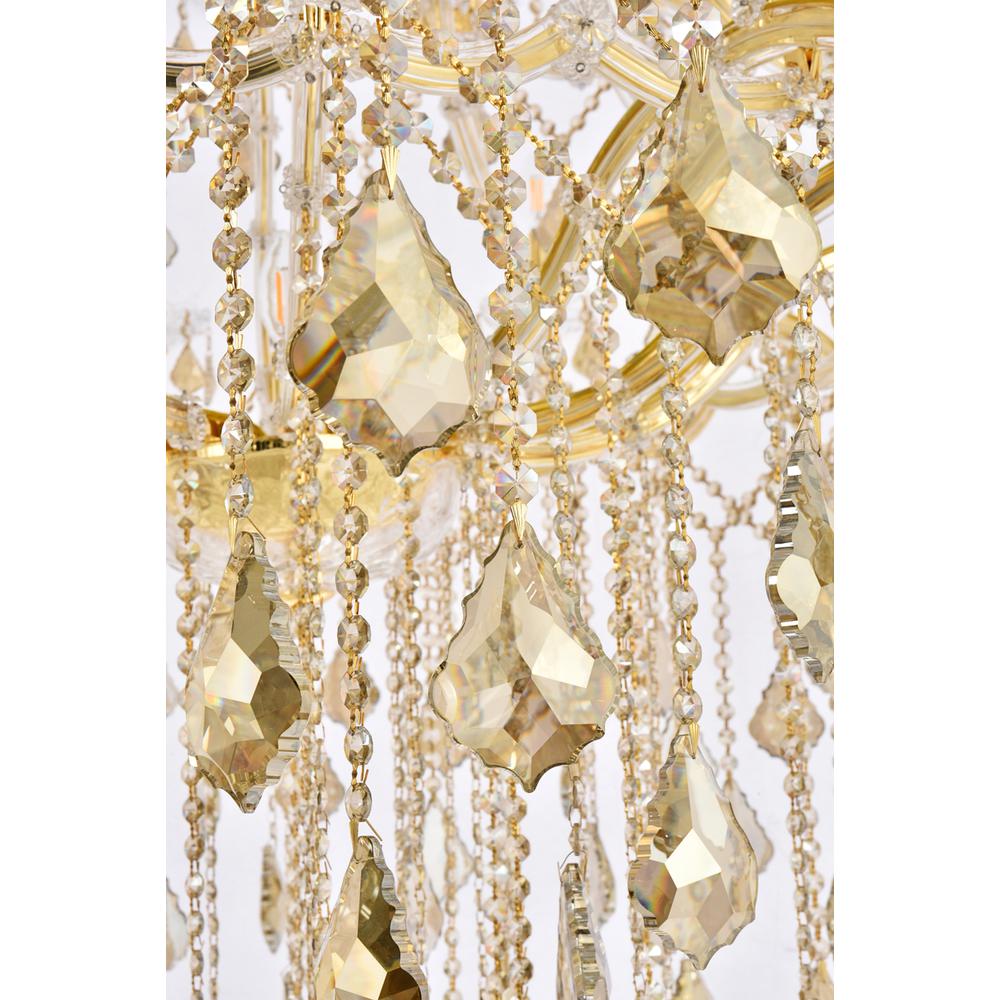 Maria Theresa 49 light Gold Chandelier Golden Teak (Smoky) Royal Cut Crystal. Picture 5