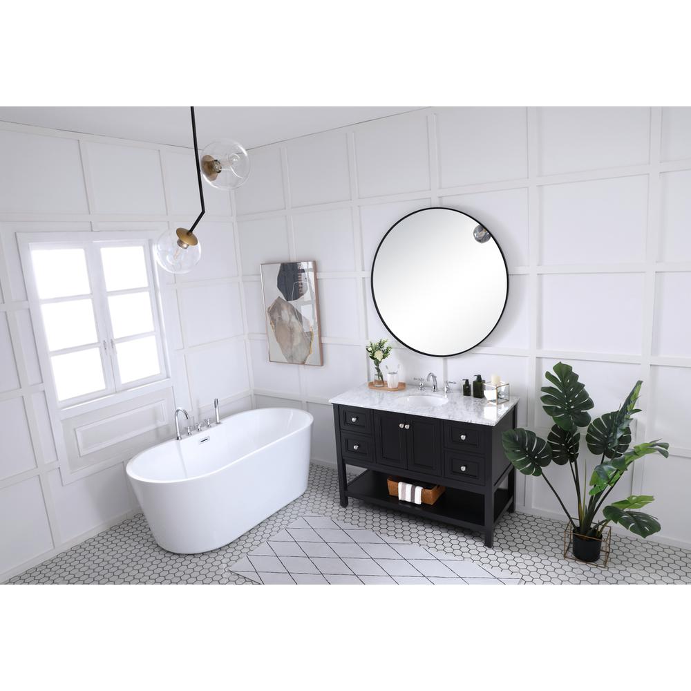 48 in. Single bathroom vanity set in Black. Picture 10