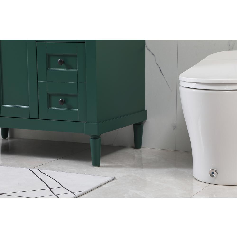 36 inch Single bathroom vanity in green. Picture 6