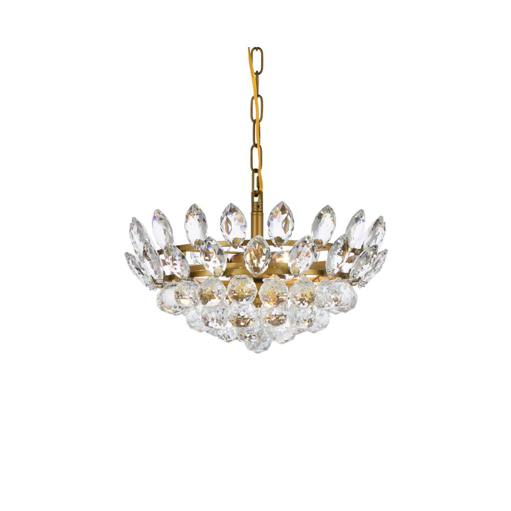 Emilia 16 inch pendant in brass. Picture 2