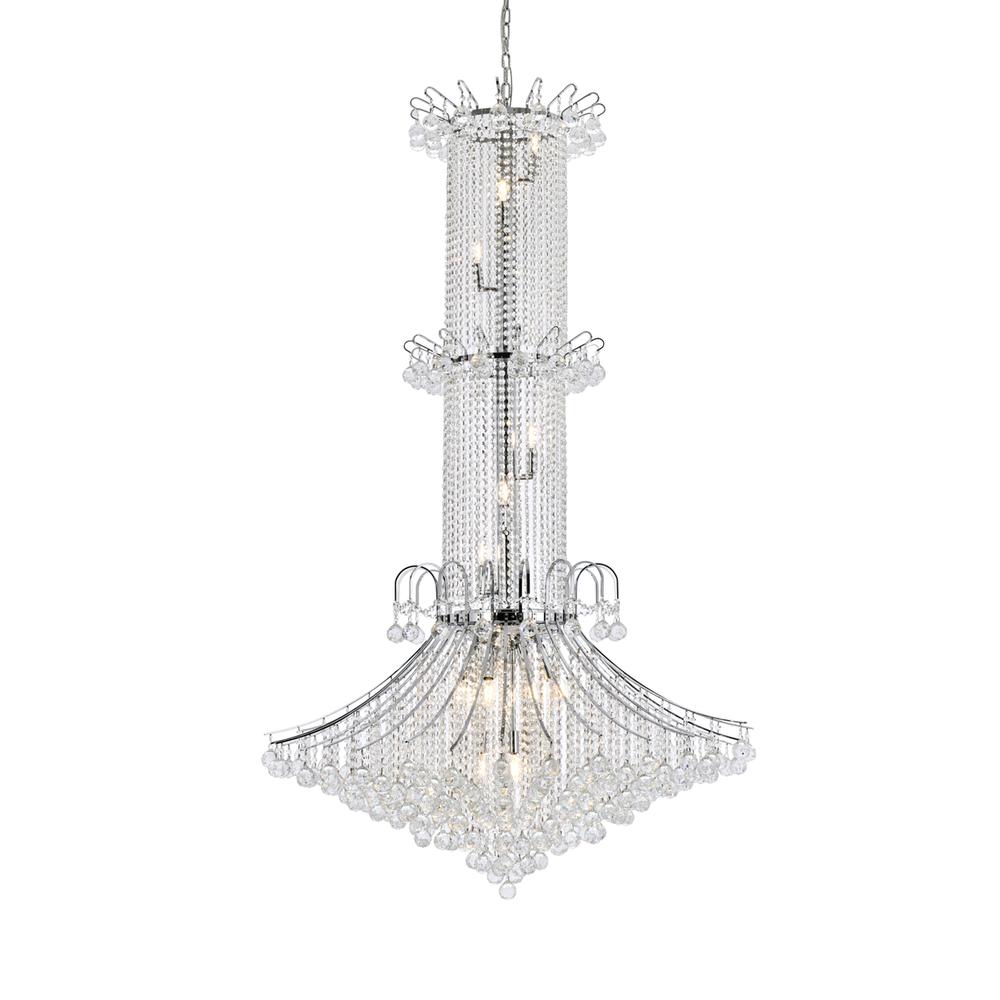 Toureg 20 light Chrome Chandelier Clear Royal Cut Crystal. Picture 2