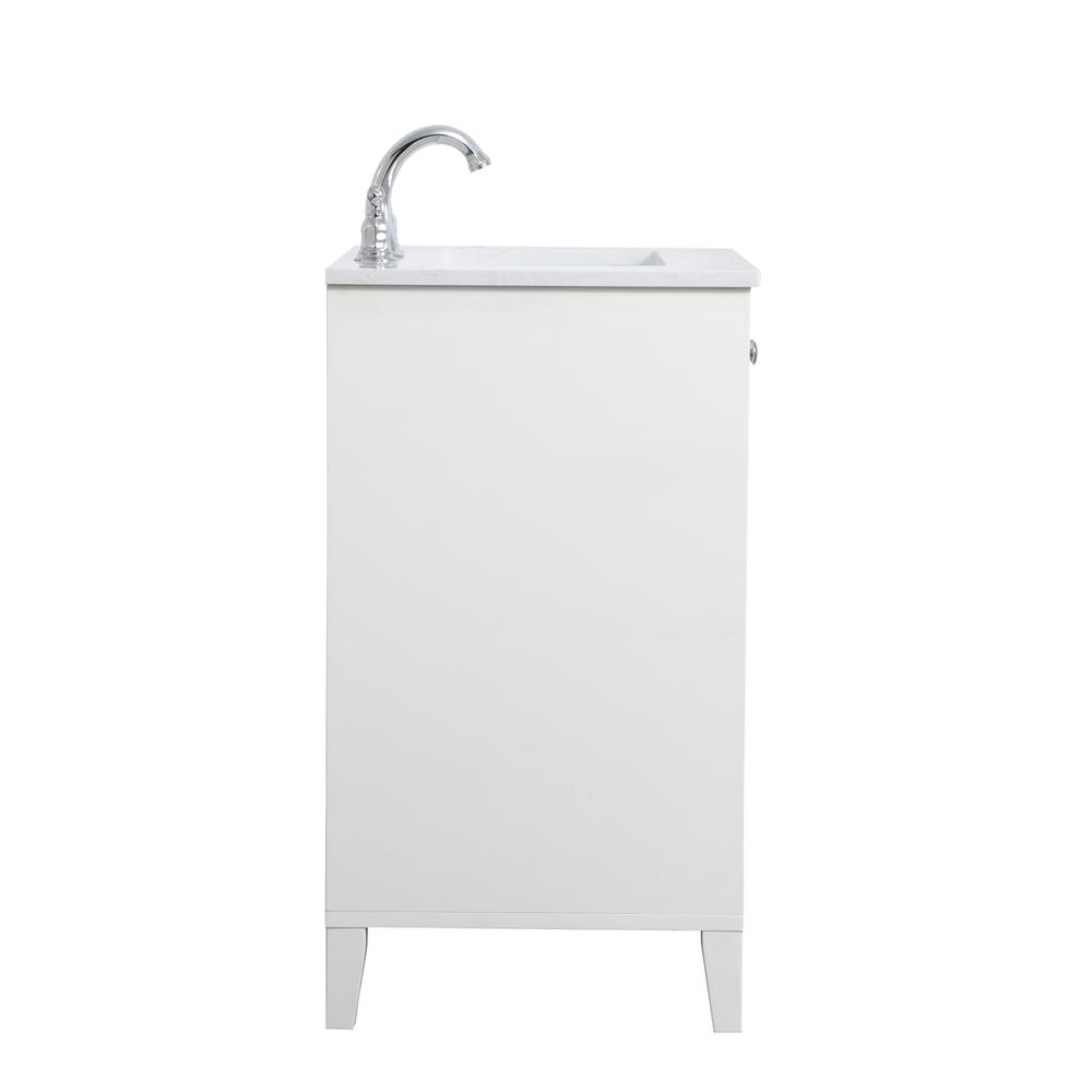 24 inch Single Bathroom Vanity in White. Picture 13