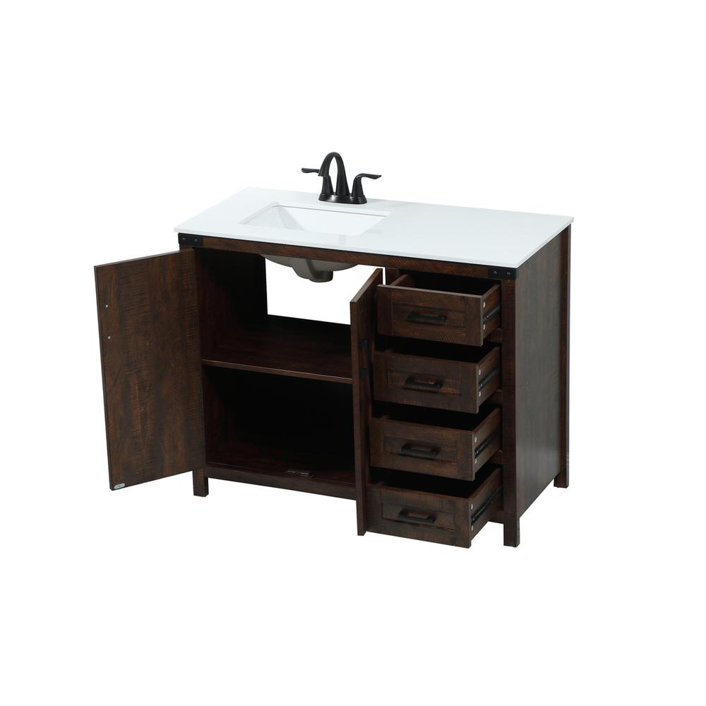 42 inch Single bathroom vanity in expresso. Picture 9