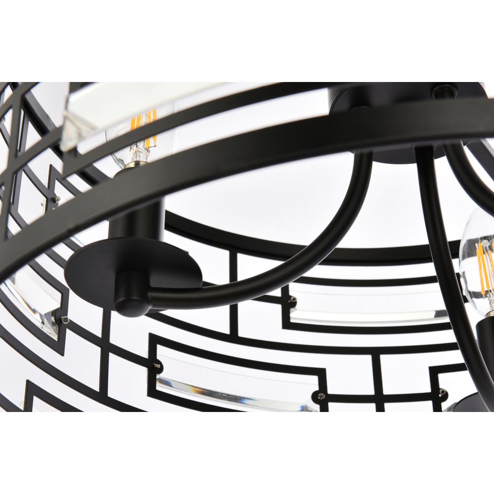 Kennedy 16.5 inch pendant in black. Picture 5