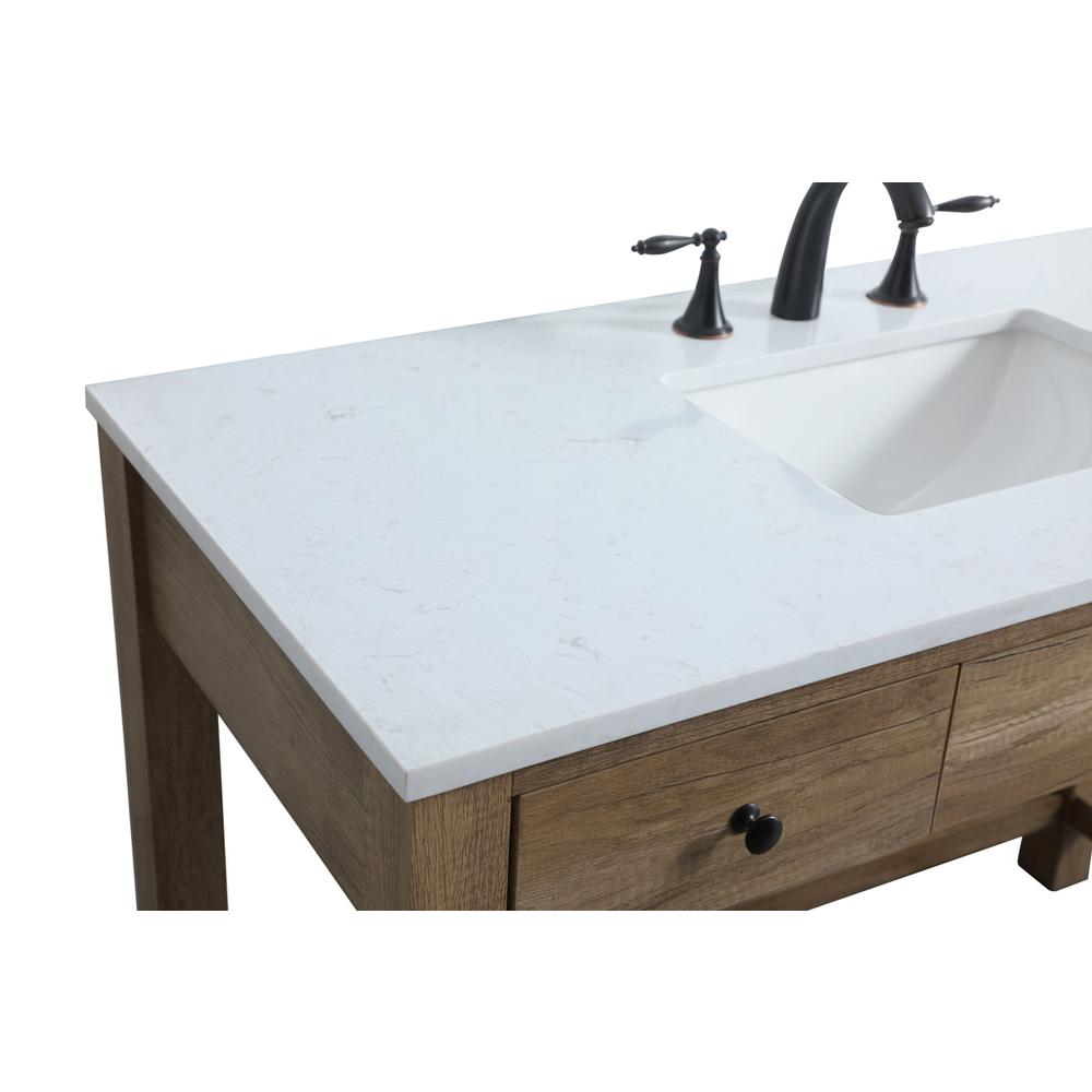 48 Inch ADA Compliant Bathroom Vanity In Natural Oak. Picture 11