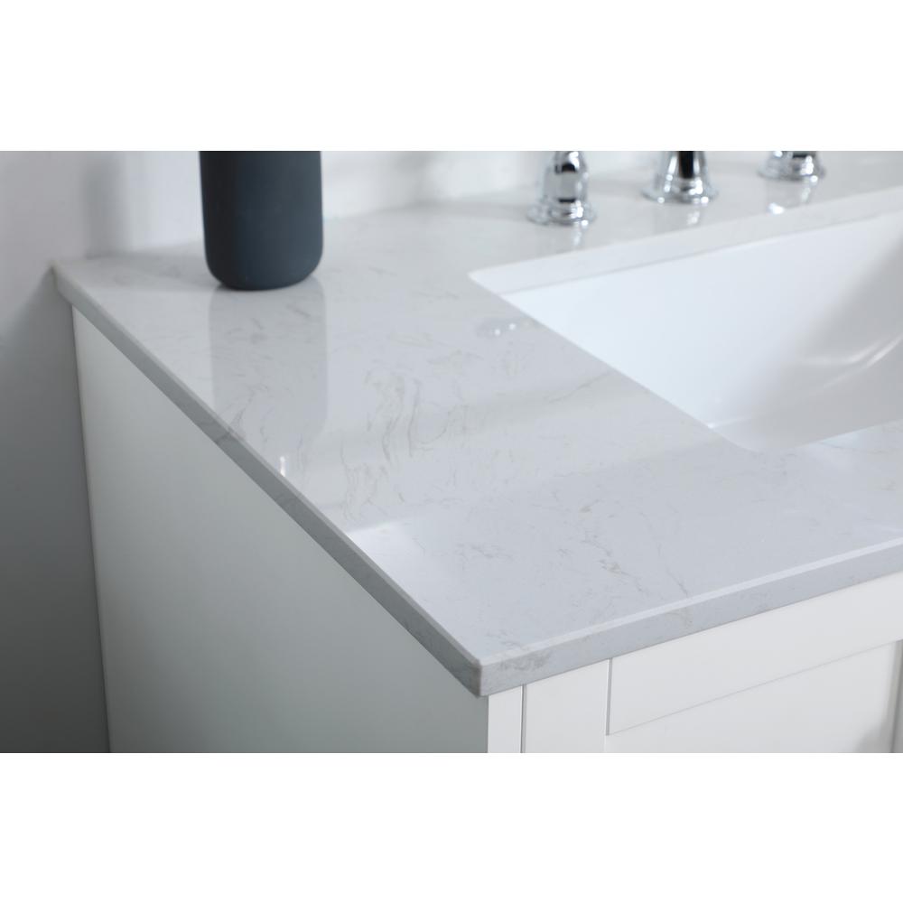 36 inch Single Bathroom Vanity in White. Picture 4