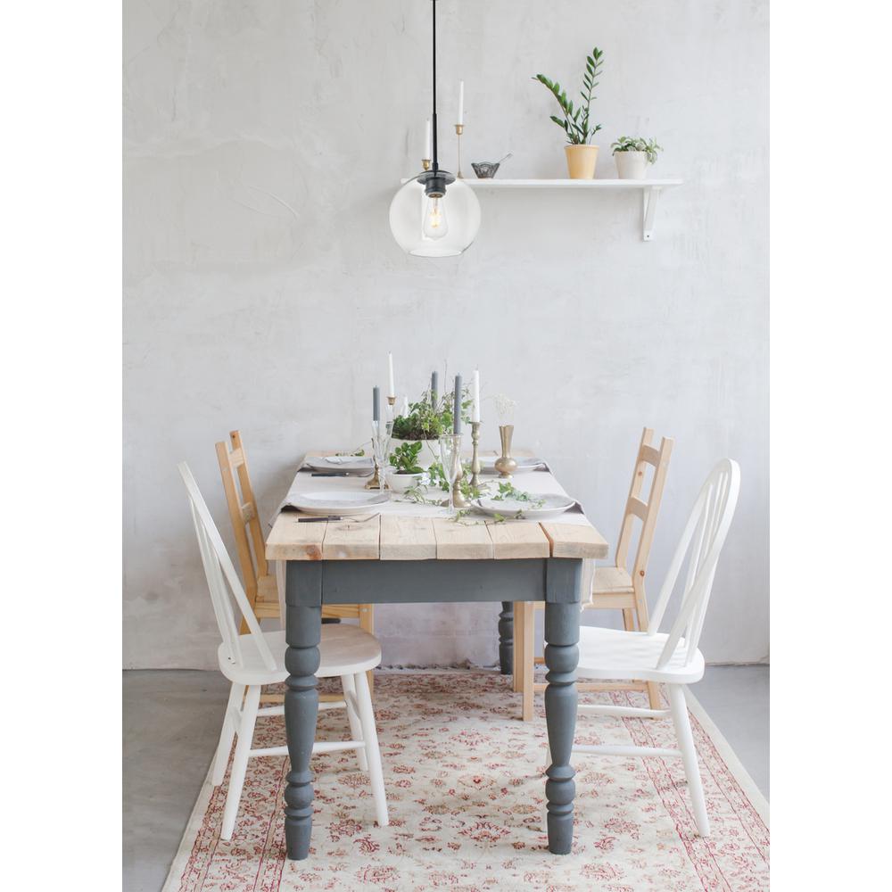 Baxter 1 Light Brass Pendant With Clear Glass. Picture 6