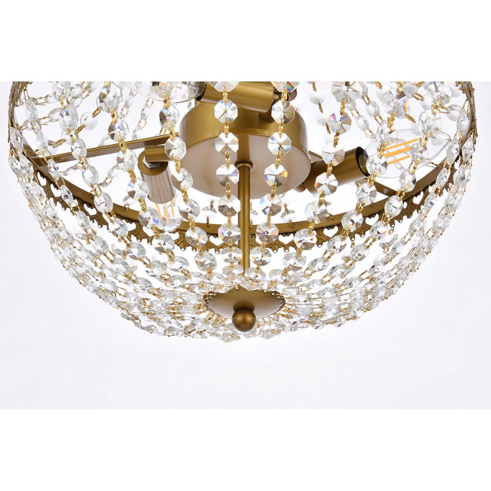 Valeria 14 inch pendant in brass. Picture 3