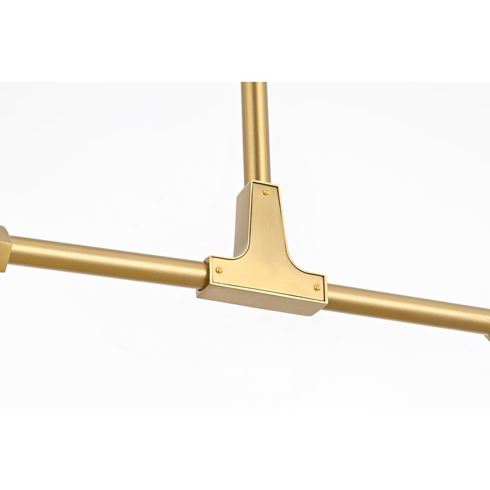 Zayne 6 Light Pendant in Gold. Picture 4
