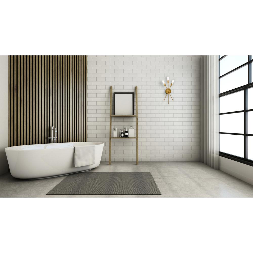 Lucca 11 inch bath sconce in brass. Picture 6