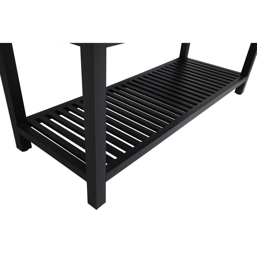 60 inch Double Bathroom Metal Vanity in Black. Picture 11