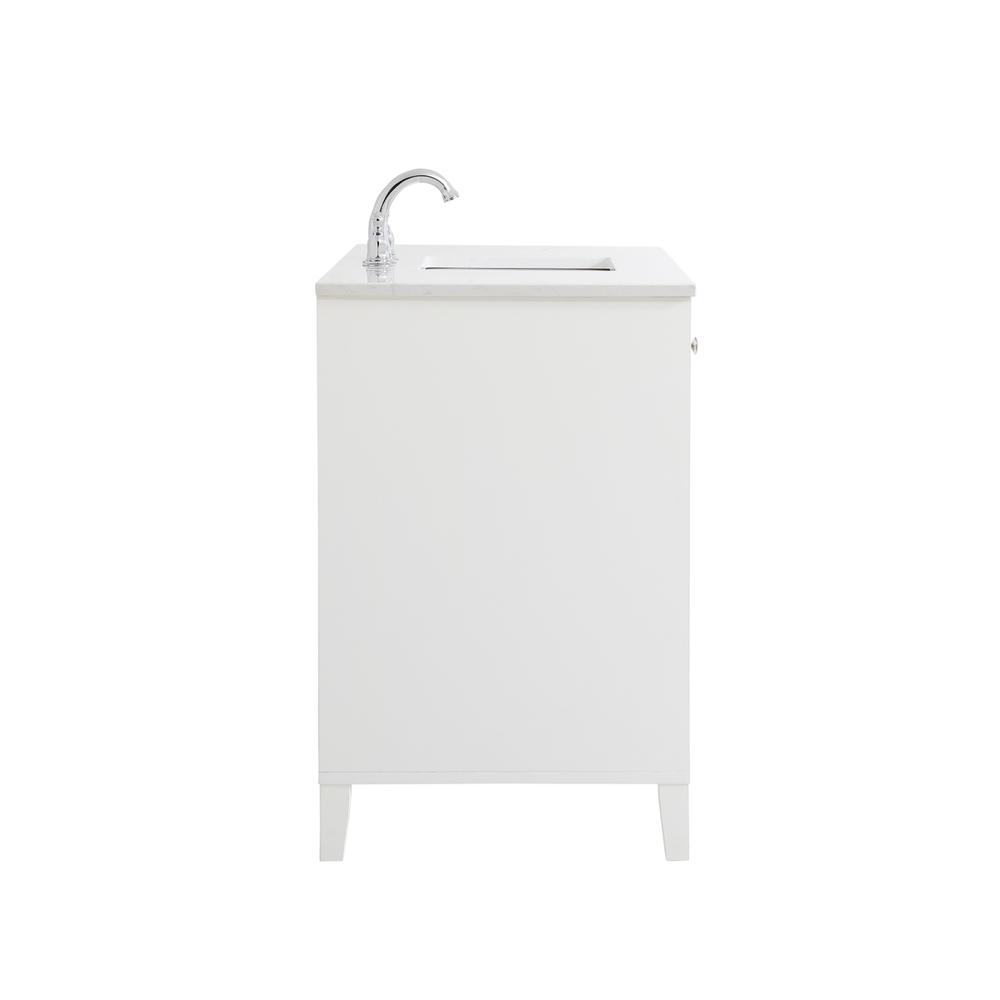 48 inch Single Bathroom Vanity in White. Picture 13