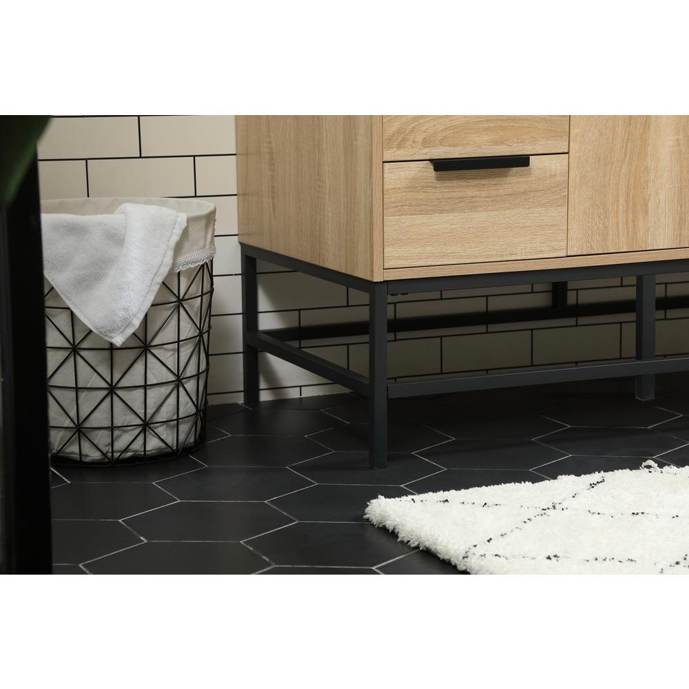 48 inch Single bathroom vanity in mango wood. Picture 6