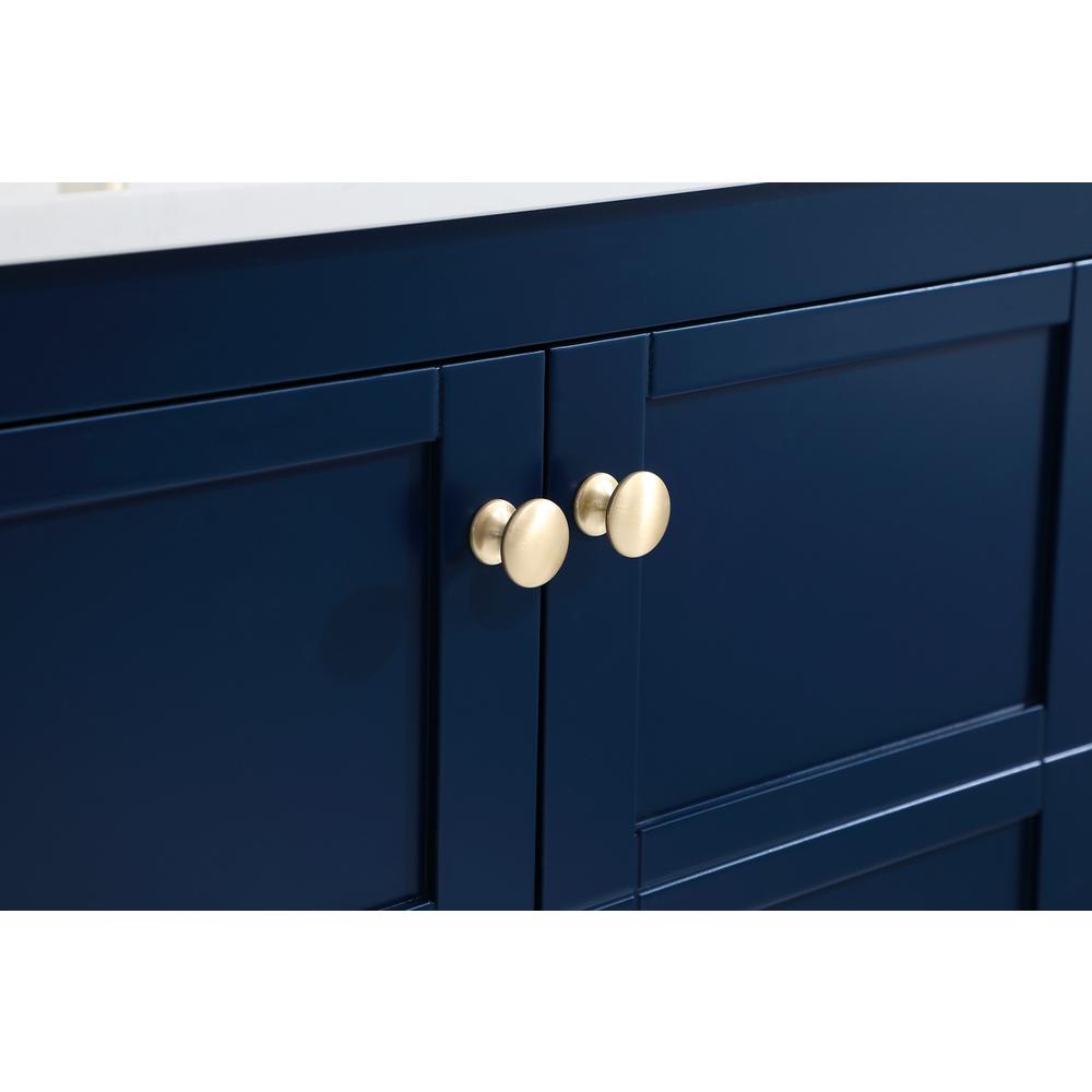 42 inch Single Bathroom Vanity in Blue. Picture 12