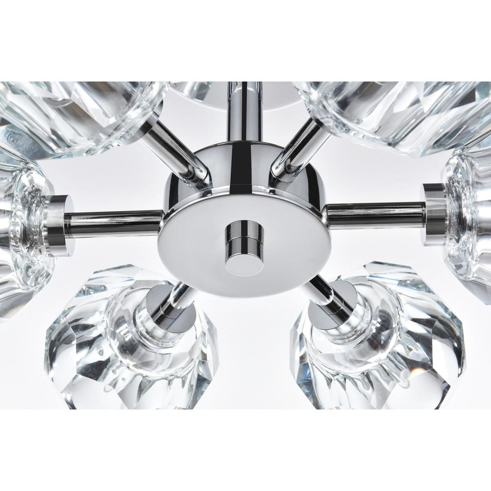 Eren 14 inch Flush Mount in Chrome. Picture 3