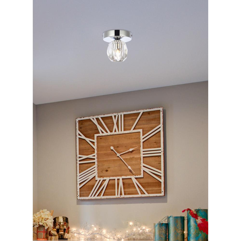 Eren 1 light chrome flush mount. Picture 7