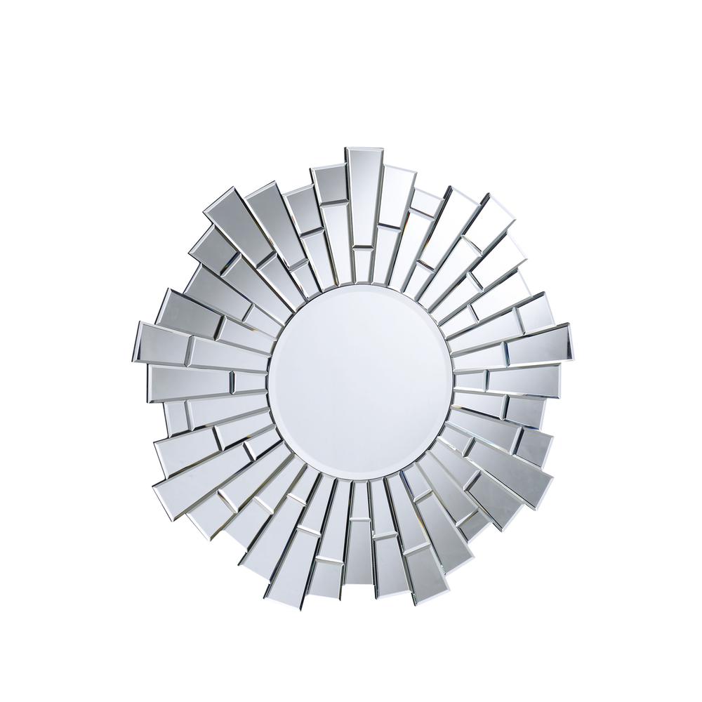 Modern 24 in. Contemporary Mirror in Clear. Picture 1