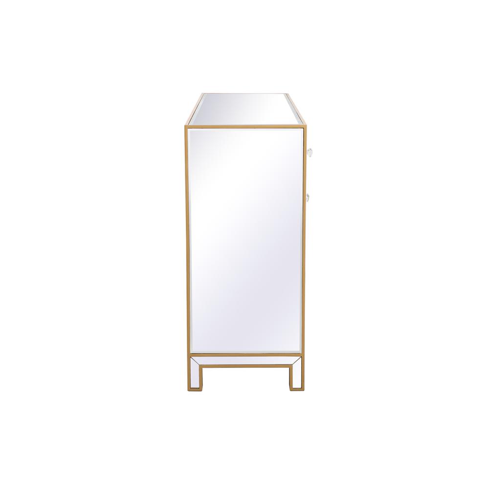 Reflexion 60 in. mirrored credenza in gold. Picture 9